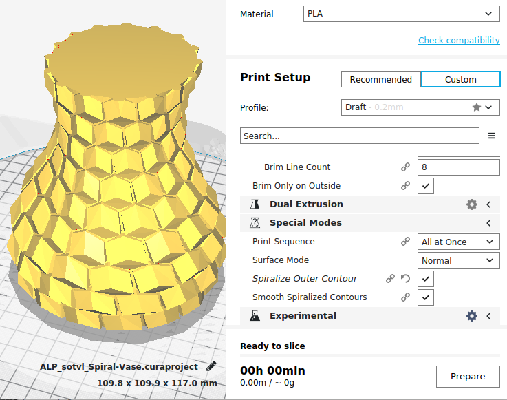 how-to-enable-vase-mode-in-cura-3d-print-tutorial-youtube