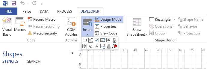 visio controls